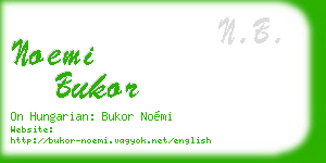 noemi bukor business card