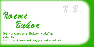 noemi bukor business card